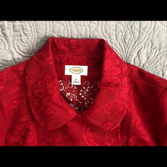 Talbots Red Double Breasted Formal Jacket, Medium - Picture 7 of 16